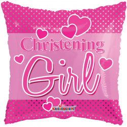Christening Girl Balloon - 18" Foil