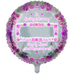 In Loving Memory Blank Remembrance Balloon - 18" Foil (2 Colours)