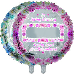 In Loving Memory Blank Remembrance Balloon - 18" Foil (2 Colours)