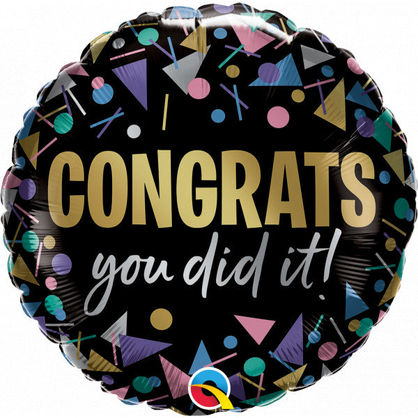 CONGRATS YOU DID IT! Metallic Balloon - Foil 18"/45cm