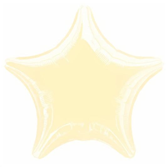 Metallic Pearl Ivory Star - 18" Foil
