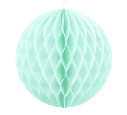 Light Mint Honeycomb Ball - 10cm (1ct)