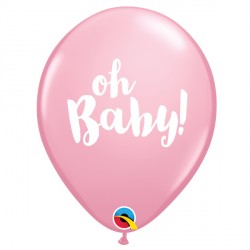 Pink Oh Baby! Balloon - 11" Latex (25ct)