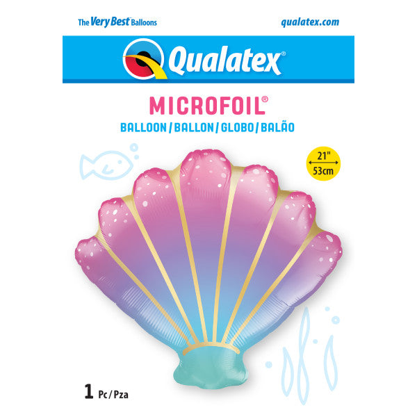 Sea Shell Ombre Shape Balloon - Foil 21"