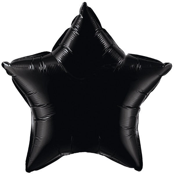 Onyx Black Star Balloon - 20" Foil