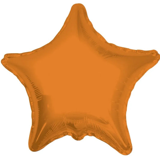 Orange Star Balloon - 22" Foil