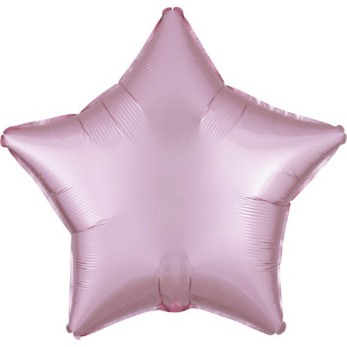 Pastel Pink Satin Luxe Star Balloon - 18" Foil