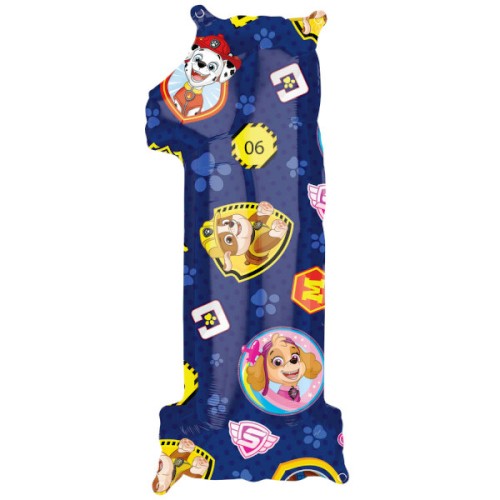 Paw Patrol No "1" Balloon - 26" Foil