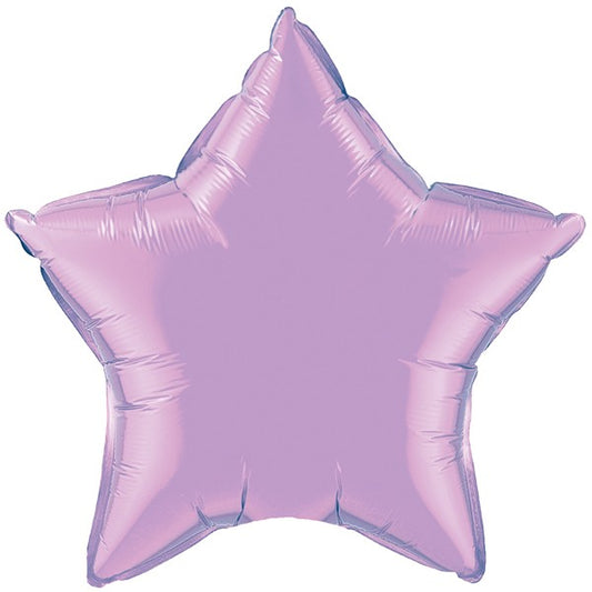Pearl Lavender Star Balloon - 20" Foil UnPackaged