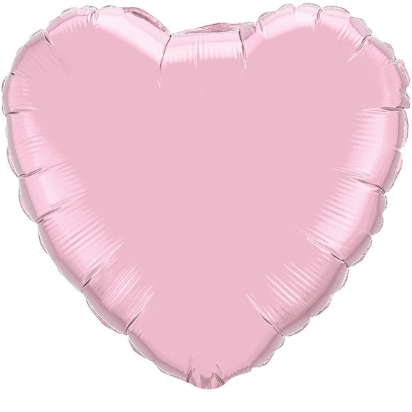 Pearl Pink HEART Balloon - 18" Foil UP