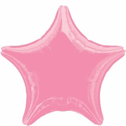 Metallic Pink Star Balloon - 18" Foil