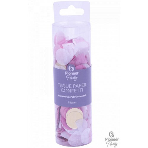 Pink, White & Gold Tissue Paper Confetti - 18g