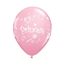 Pink Princess Balloons - 11" Latex (6ct)