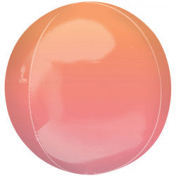 Red & Orange Ombre Orbz Balloon - (1ct)