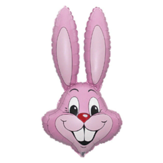 light Pink Rabbit Mini Shape Air-Filled Balloon – Foil 14"