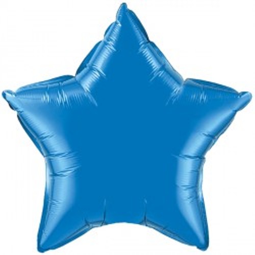Sapphire Blue Star Balloon - 20" Foil