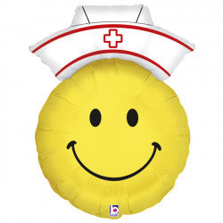 Smiley Nurse Supershape Balloon - 28" Foil