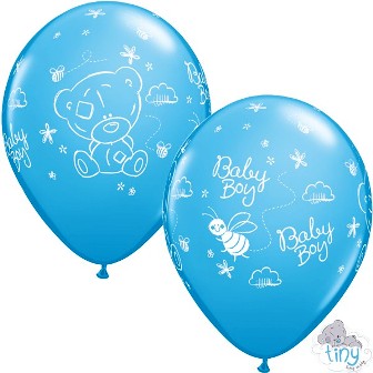 Pale Blue Me To You Tiny Tatty Teddy Baby Boy Balloons - 11" Latex (25ct)