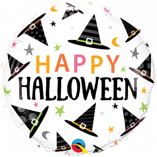 WITCHES HATS PATTERN HALLOWEEN Balloon - 18" Foil