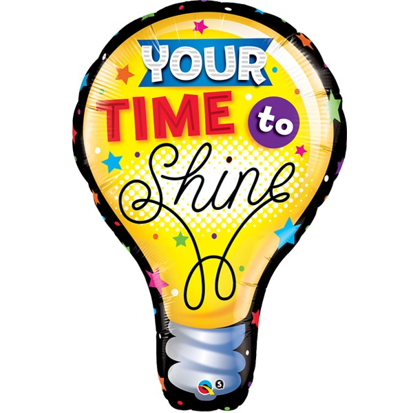 YOUR TIME TO SHINE Supershape Balloon - Foil 40"